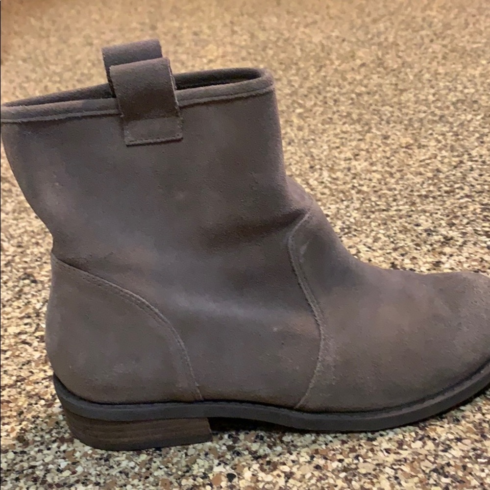 Gray booties
